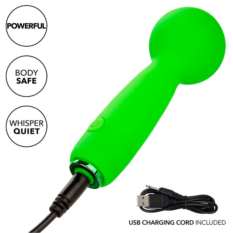 Calexotics - neon vibes le bubbly vibe mini masseur 10 vibrations vert