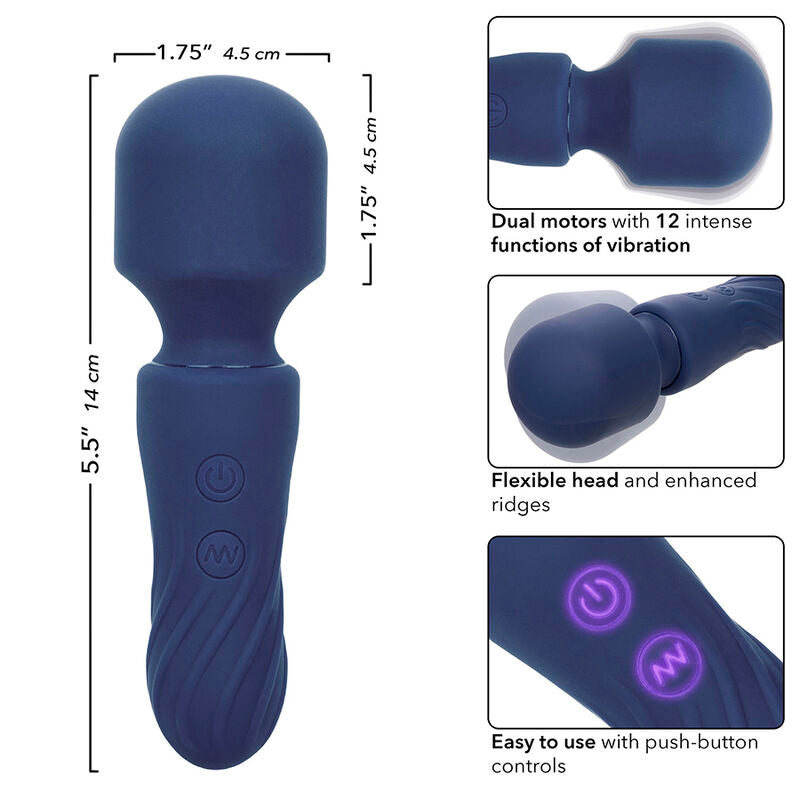 Calexotics - Mini masseur wand Étanche Charisma Charm - 12 Vitesses - Violet