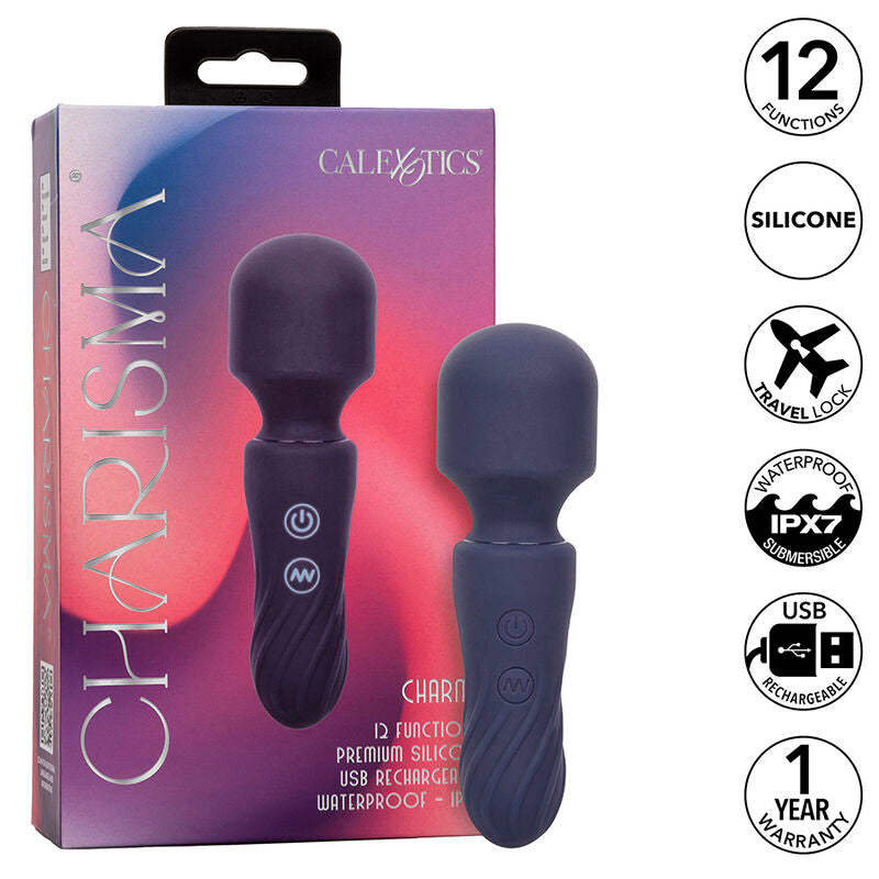 Calexotics - Mini masseur wand Étanche Charisma Charm - 12 Vitesses - Violet