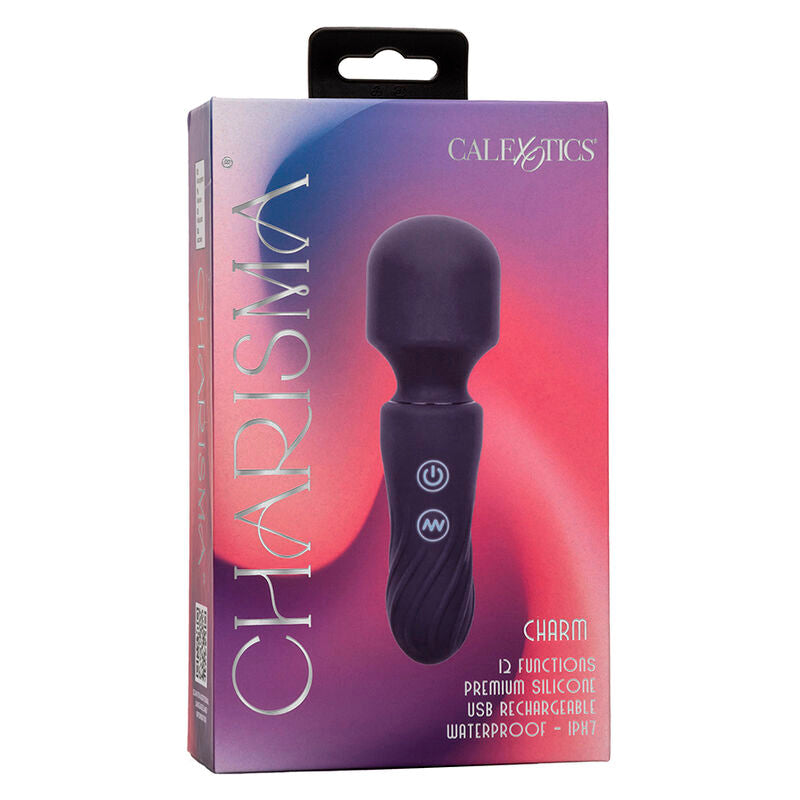 Calexotics - Mini masseur wand Étanche Charisma Charm - 12 Vitesses - Violet