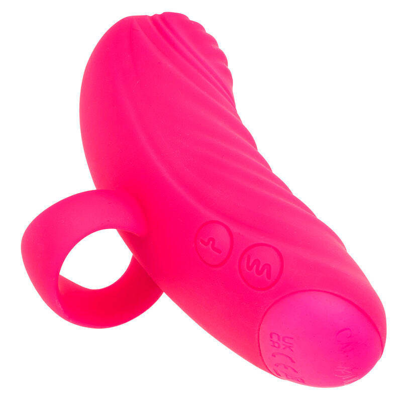 Calexotics – Doigt Vibrant Étanche Rechargeable 7 Modes de Vibration – Rose
