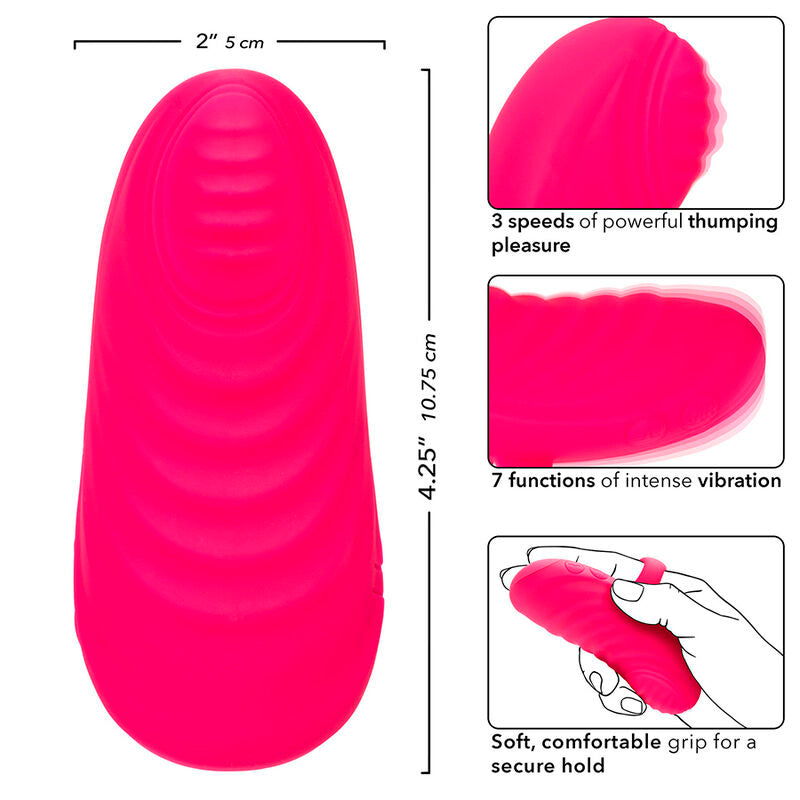 Calexotics – Doigt Vibrant Étanche Rechargeable 7 Modes de Vibration – Rose