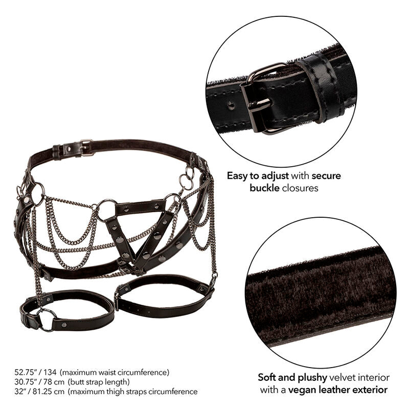 Harnais de Cuisse Euphoria Multichaînes Grande Taille - CalExotics