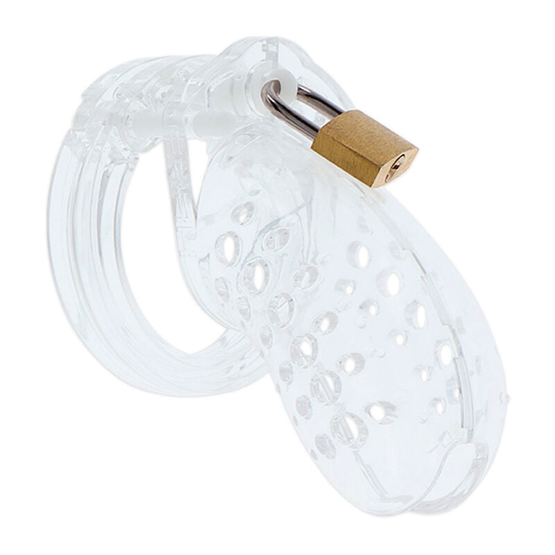 Hidden Desire – Cage de chasteté masculine en acrylique transparent