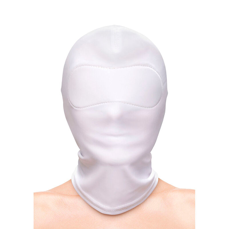 Fetish & Fashion – Cagoule en nylon blanche fermée Closed Hood