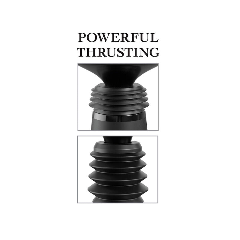 Fetish fantasy series - body dock pince à gode thruster avec 7 modes de poussée noir
