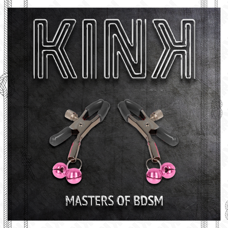 KINK – Pince à Seins réglables avec clochette Rose