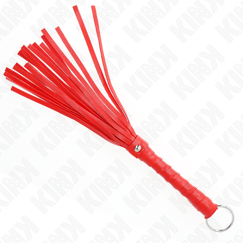 KINK - Mini Martinet BDSM Rouge Simple - 28 cm