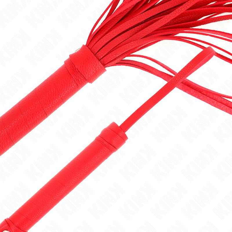 KINK - Fouet BDSM Rouge en PVC - 70 cm
