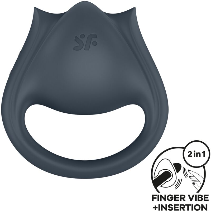 Satisfyer - Anneau Vibrant Perfect Pair 2 - Gris