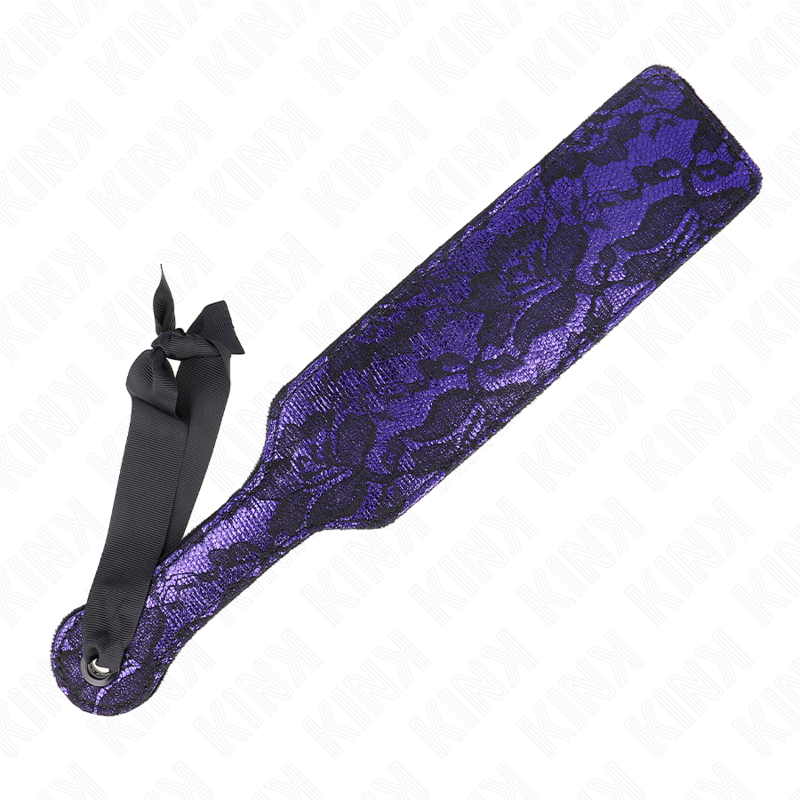 KINK - Paddle BDSM en Dentelle Violette - 37 cm