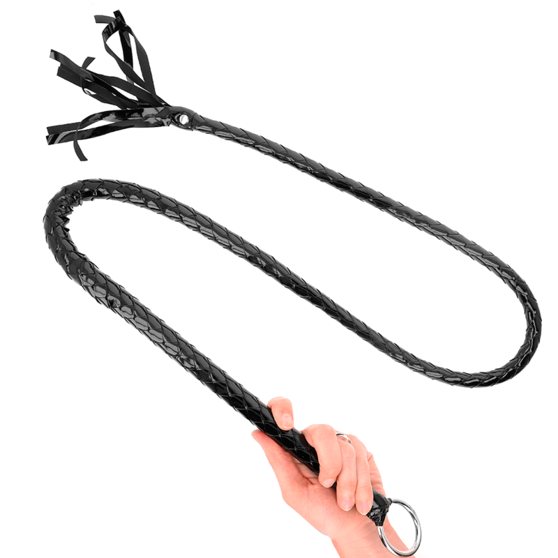 KINK - Fouet BullWhip en PVC Brillant - 138 cm