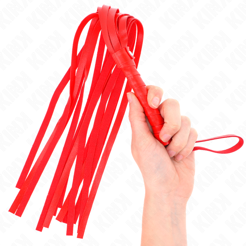 KINK - Martinet BDSM Rouge Simple - 45 cm