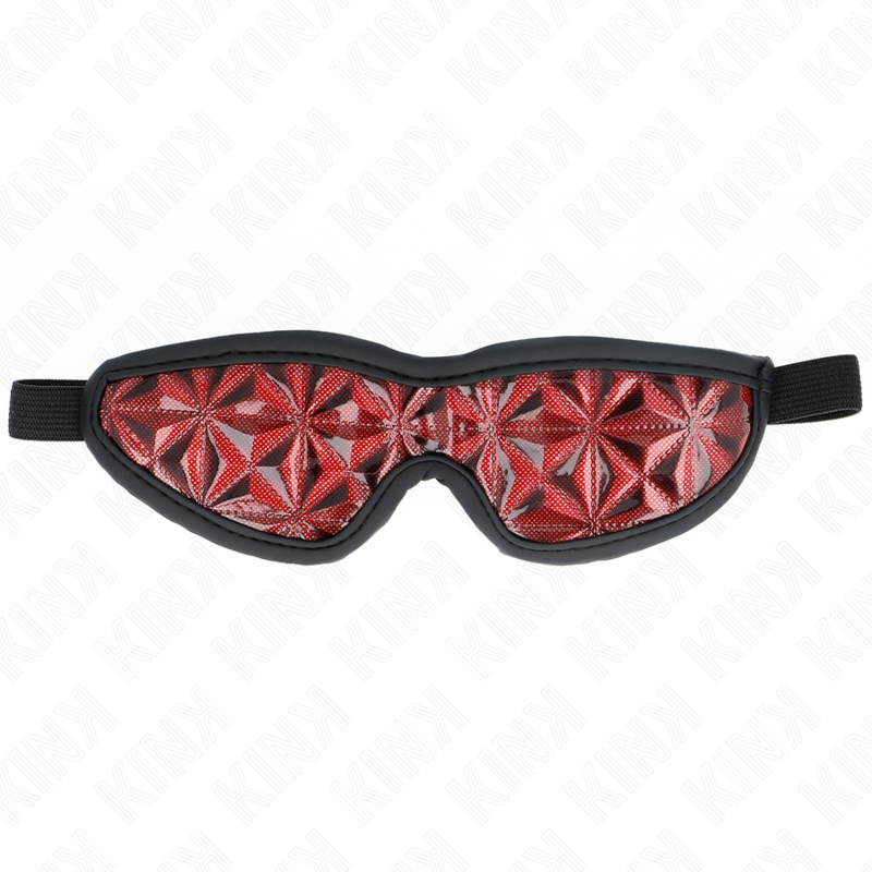 Kink - Masque intégral BDSM avec motif diamant - Rouge