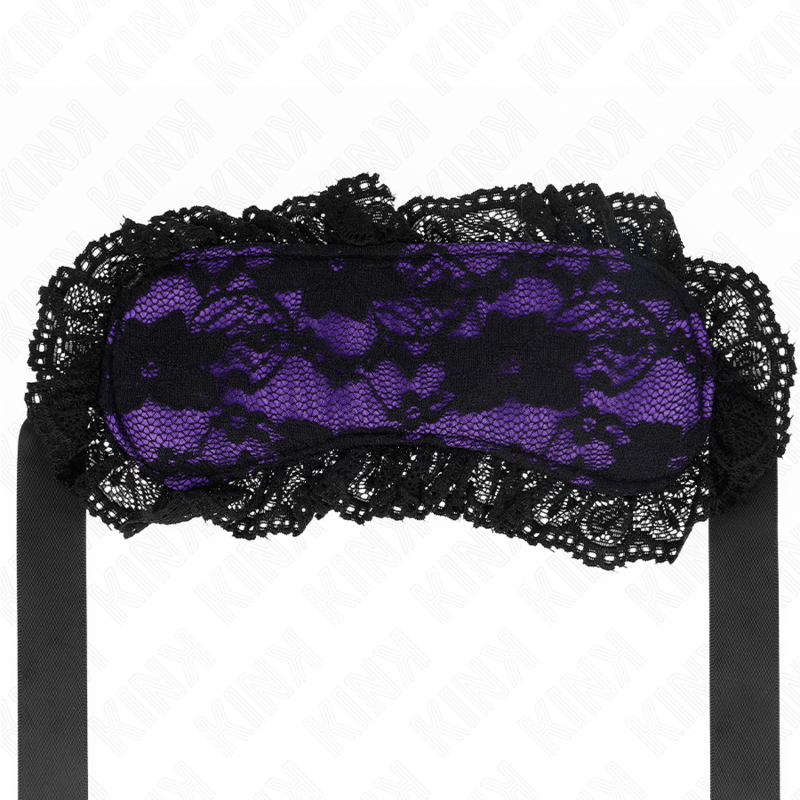 Kink - Masque bondage en dentelle - Noir
