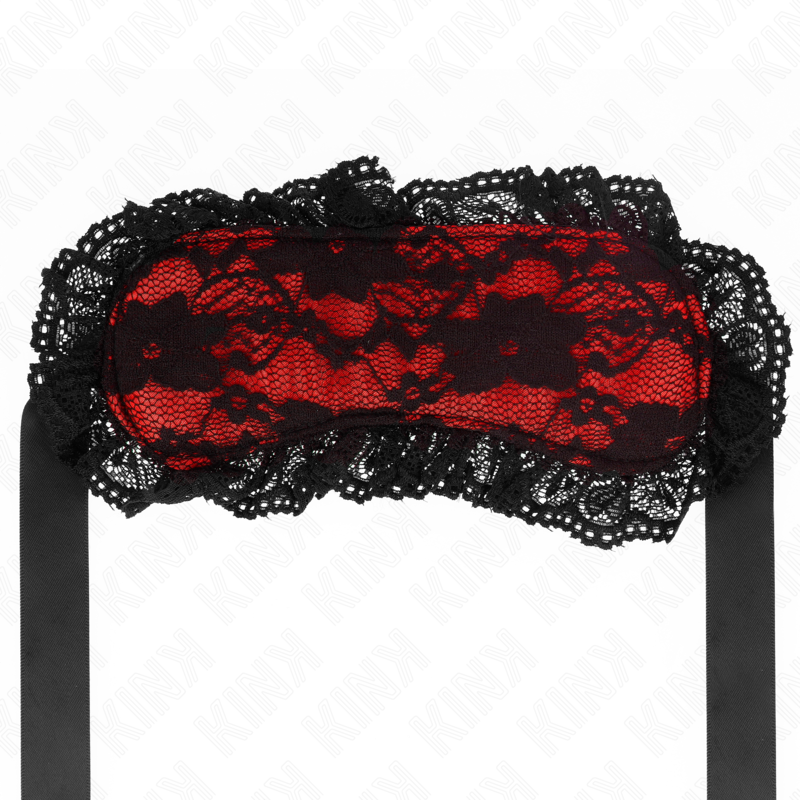 Kink - Masque bondage en dentelle - Rouge