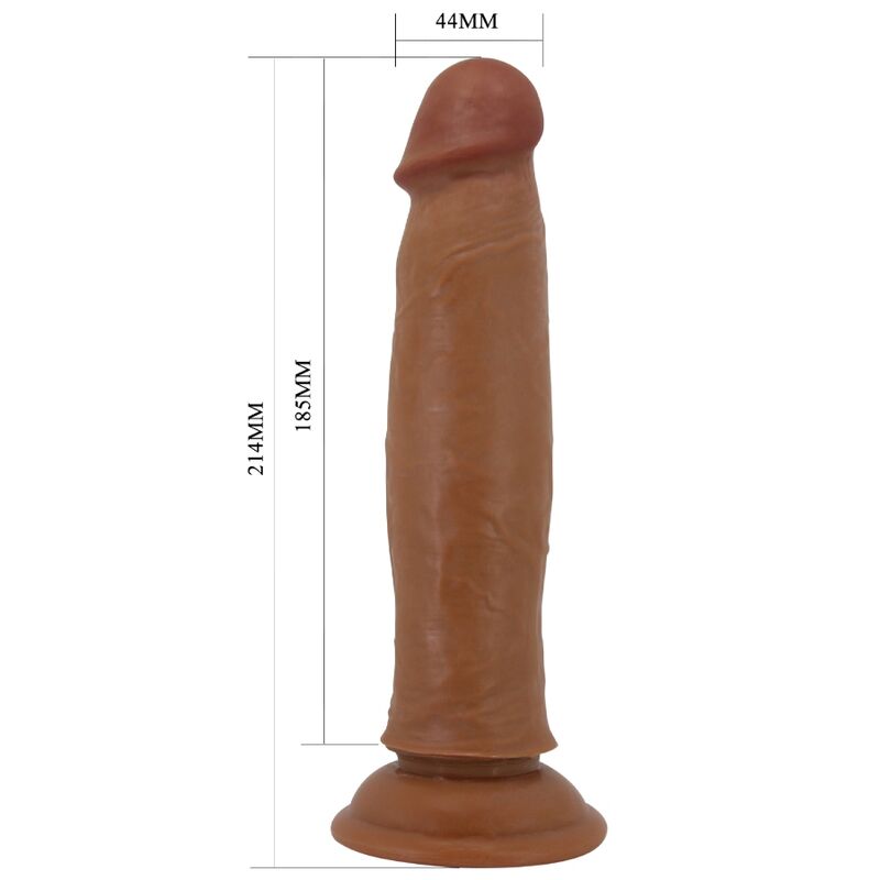 Pretty Love - Dildo Ventouse XL Réaliste Keon Marron - 21 cm