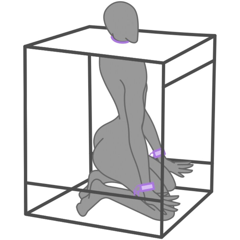Secret Dome - Cabine BDSM Contrainte Bukkake - Violet et Noir