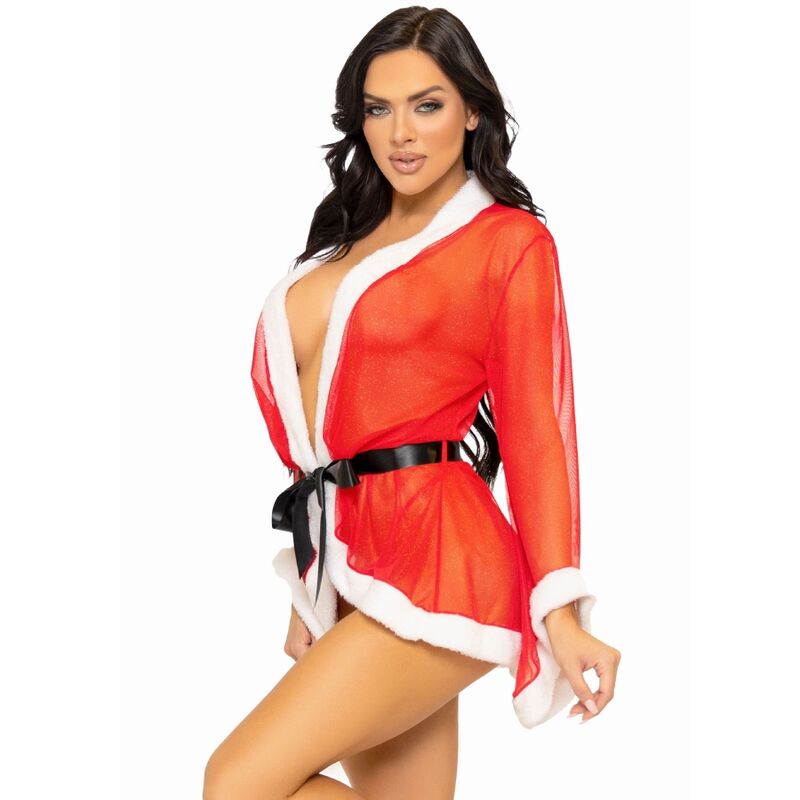Leg Avenue - Robe Babydoll Sexy Mère Noël Femme - Taille M/L