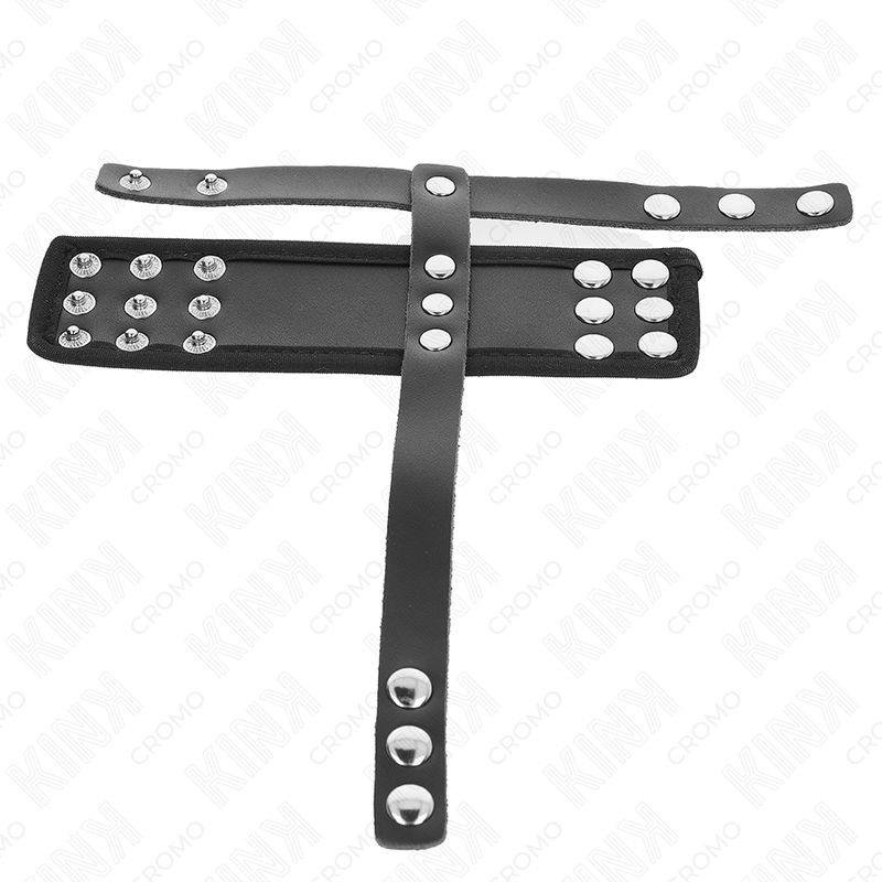 Anneau Pénien Cuir Réglable avec Séparateur - KINK - KINK RING POWER
