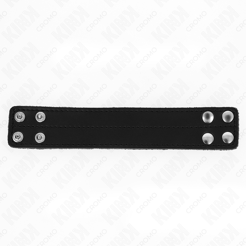 Kink - anneau pénis en cuir avec fermeture à pression 18,5 x 3,3 cm