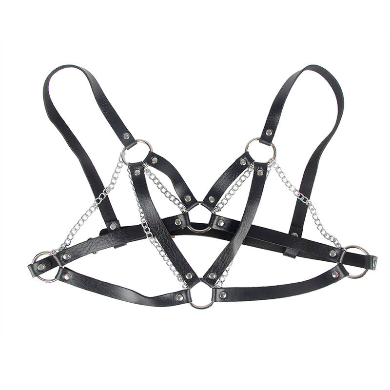 Subblime - 953713 ceinture punk bondage boucle métal noire taille unique
