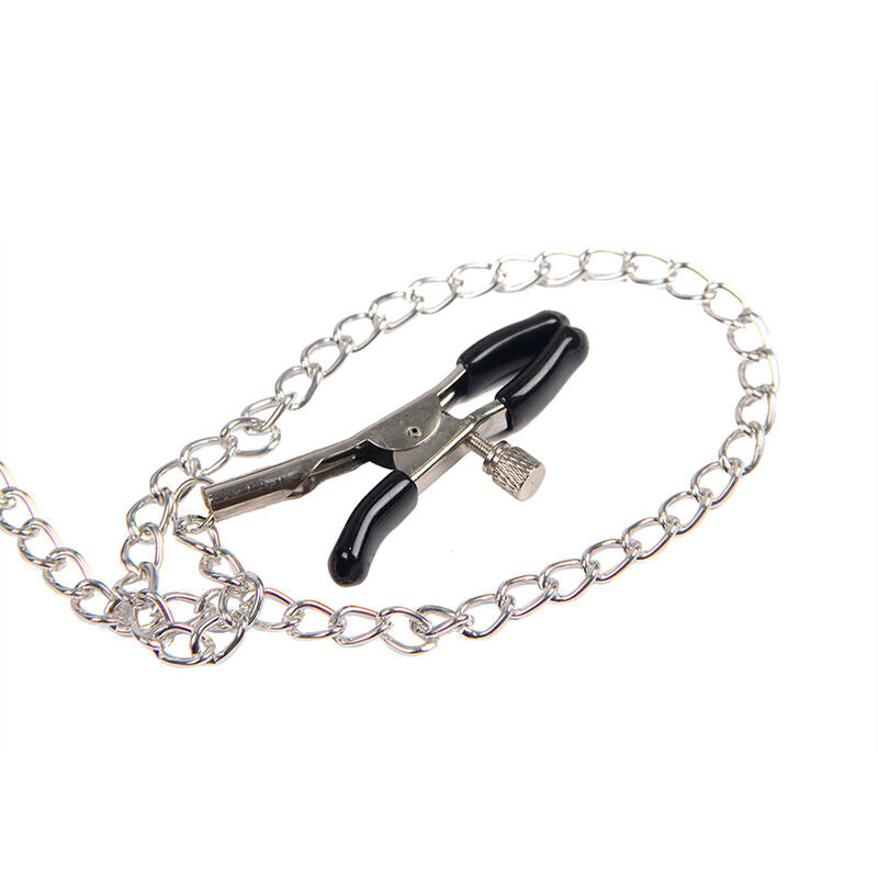Subblime - 953720 pinces à seins en cuir bondage noires taille unique