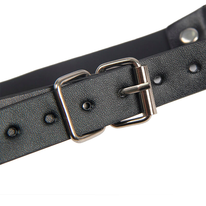 Subblime - 953720 pinces à seins en cuir bondage noires taille unique