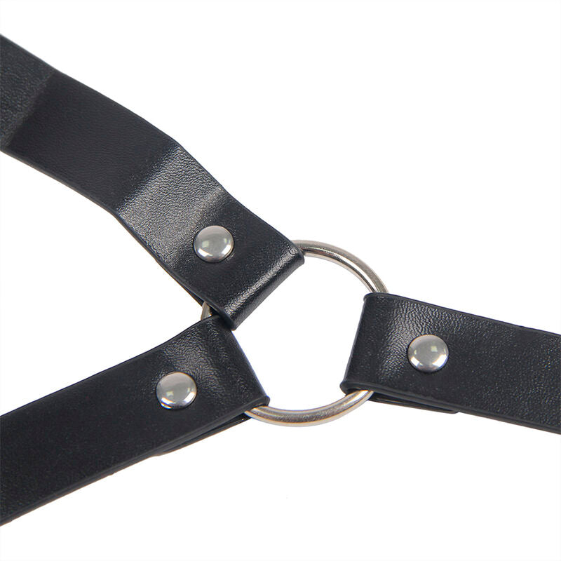 Subblime - 953720 pinces à seins en cuir bondage noires taille unique