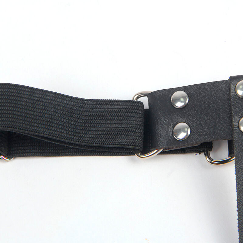 Subblime - 953744 jarretelle punk en cuir ajustable noir taille unique