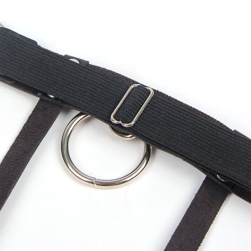 Subblime - 953744 jarretelle punk en cuir ajustable noir taille unique