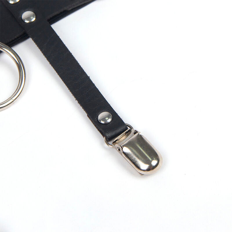 Subblime - 953744 jarretelle punk en cuir ajustable noir taille unique