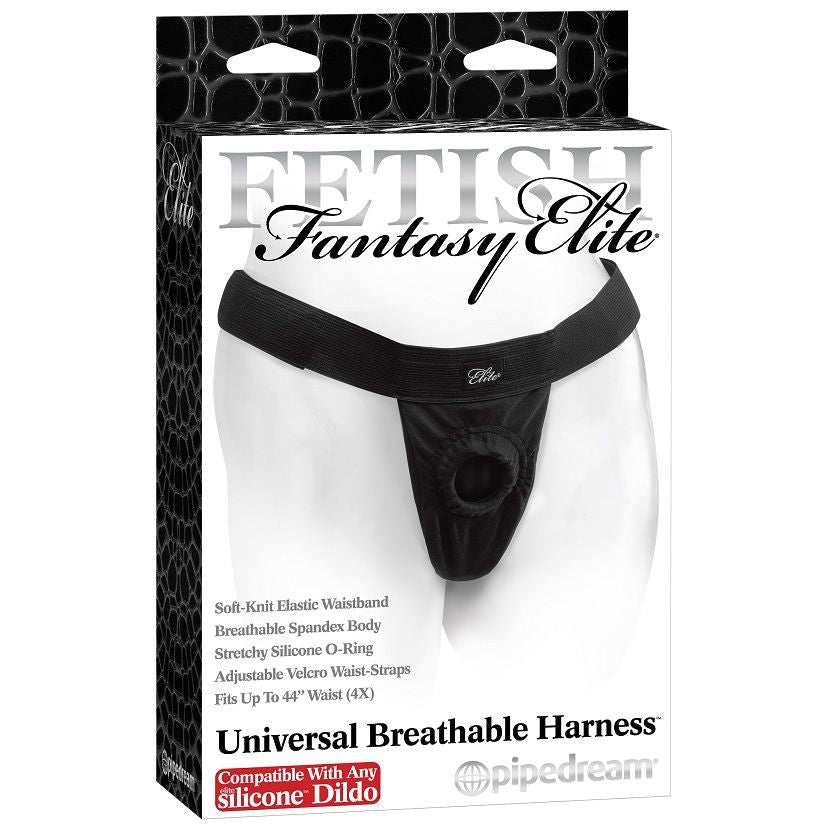Harnais Universel Respirant Spandex Noir - Fetish Fantasy