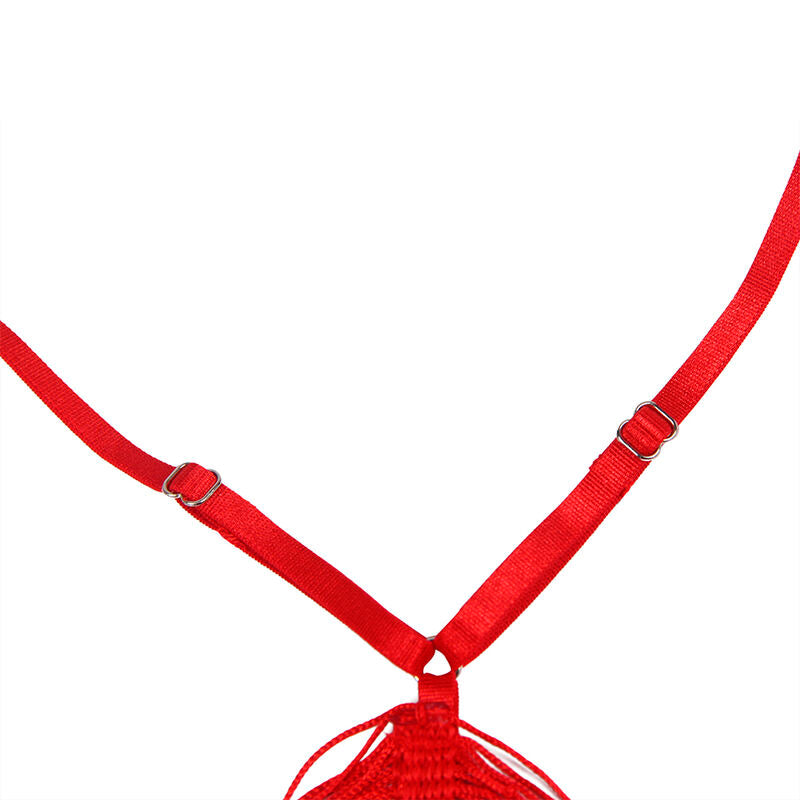 Subblime - 954246 robe à bretelles + string rouge s/m