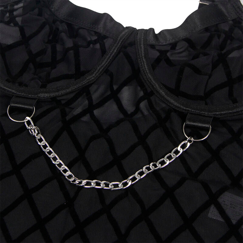 Subblime - 9542277 body avec chaînes + porte-jarretelles noir l/xl