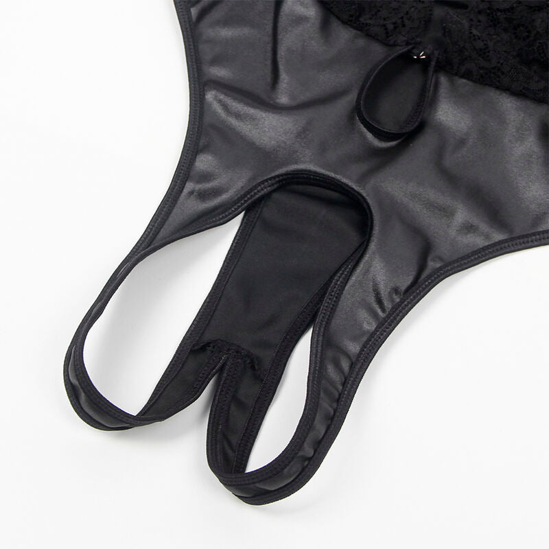 Subblime - 954383 body sexy avec porte-jarretelles noir s/m
