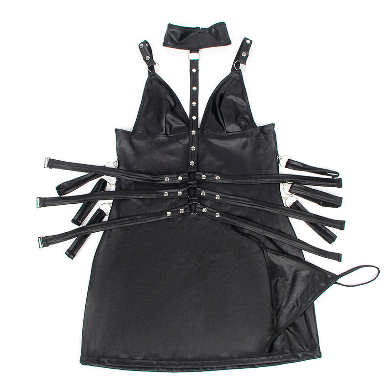Subblime - 954406 robe bondage en cuir noir s/m