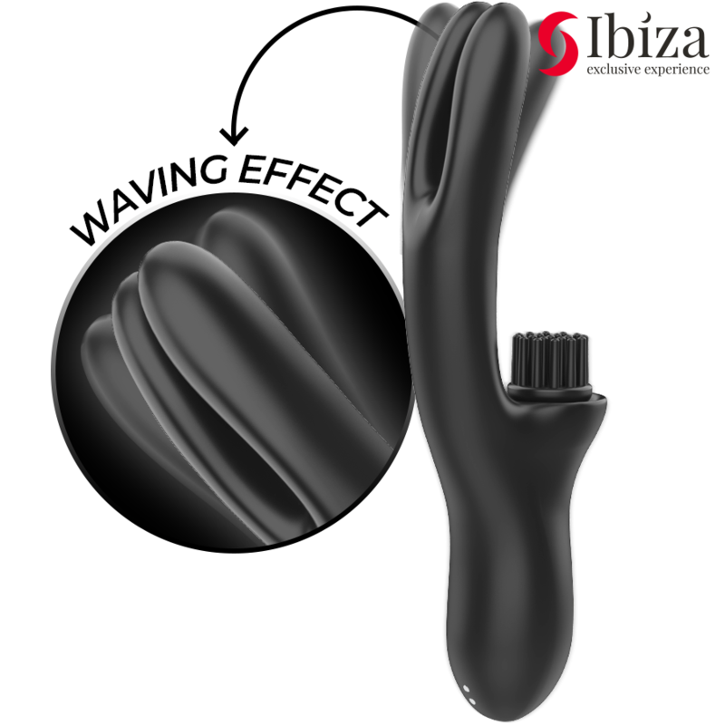 Vibrateur Rabbit Ibiza Noir et Or - Ibiza Sex Toys