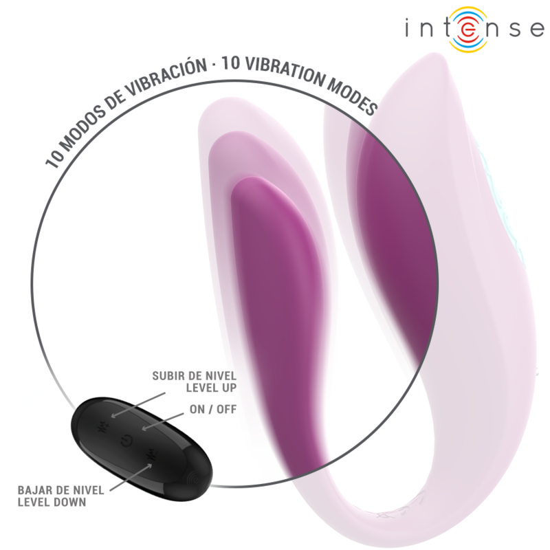 Intense – Stimulateur en U pour couple avec télécommande Annie – Violet