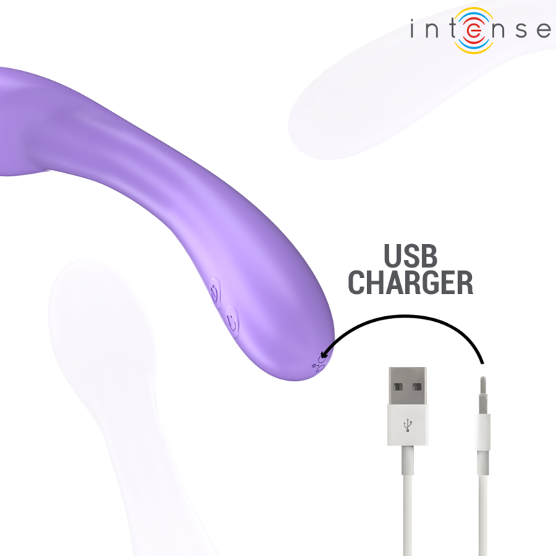 Intense - becky vibrateur 19 cm chauffant 7 vibrations violet