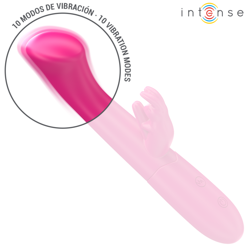 Intense - julieta vibrateur rabbit 18,6 cm 10 vibrations rose