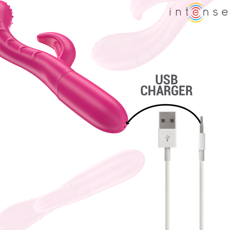 Intense - amara vibrateur avec langue stimulante 10 vibrations rose