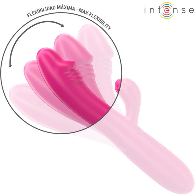 Intense - ivy vibrateur flexible 10 vibrations avec langue stimulante rose