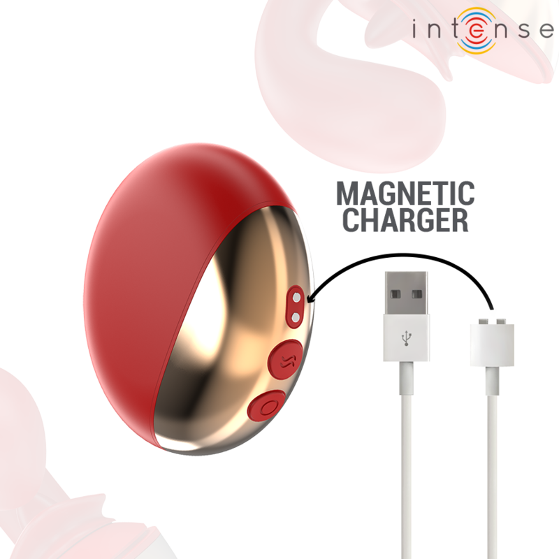 Intense – Stimulateur en U pour couple Mariah – Rouge