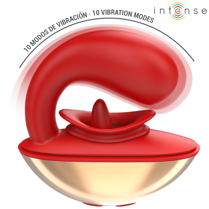 Intense – Stimulateur en U pour couple Mariah – Rouge