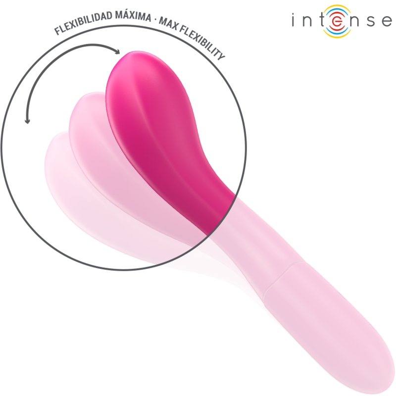 Intense - lisette vibrateur 19 cm souple 10 vibrations rose
