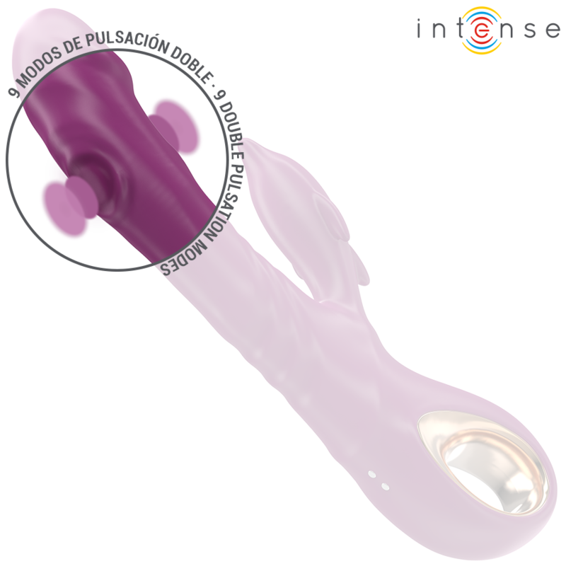 Intense - halle vibrateur multifonction avec langue stimulante dauphin violet