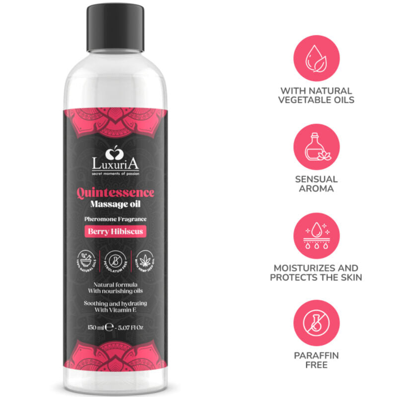 Intimateline luxuria - huile de massage baies 150 ml
