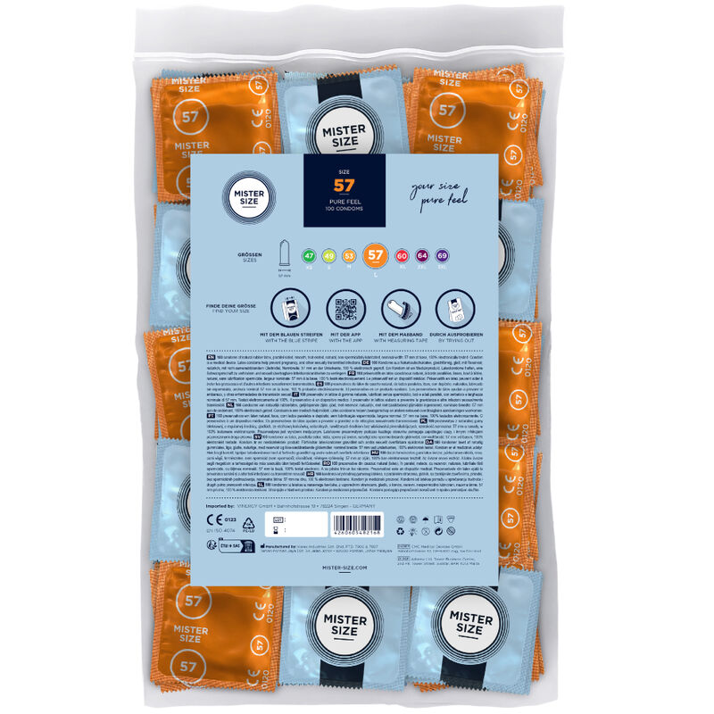 Mister size - préservatif taille l 57 mm (100 unités)