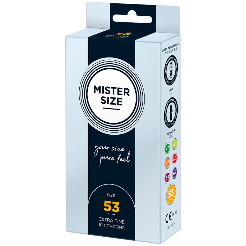 Mister size - préservatif taille m 53 mm (10 unités)